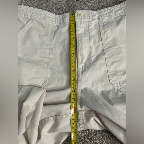 Abercrombie & Fitch Relaxed Cargo Pants 14 32 mid plus cream khaki Y2K utility - Picture 9 of 11
